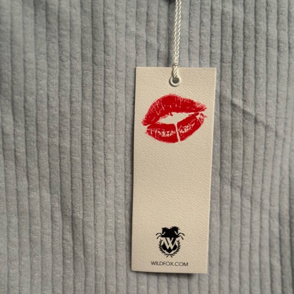 NWT Wildfox Tilda Oversized Light Blue Sweater - Picture 6 of 12